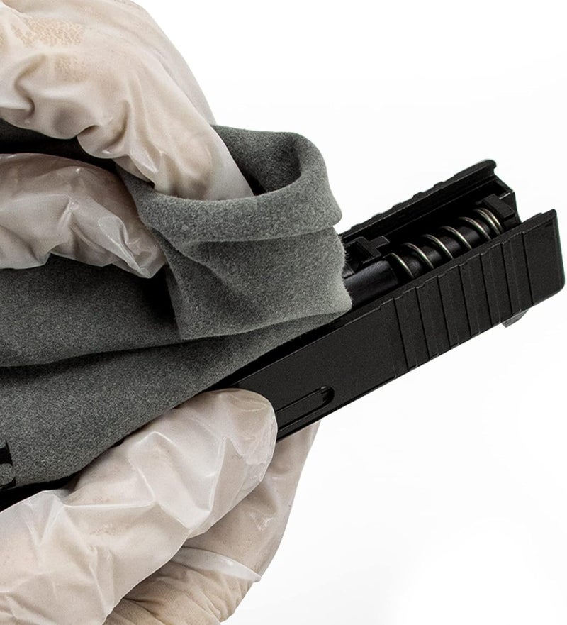 PINGMIC 12 ''×12 '' Silicon Gun Cloth and Gun Cleaning Cloths, for Firearm Cleaning and Polishing - Lint-Free Gray Cloth - Image 5